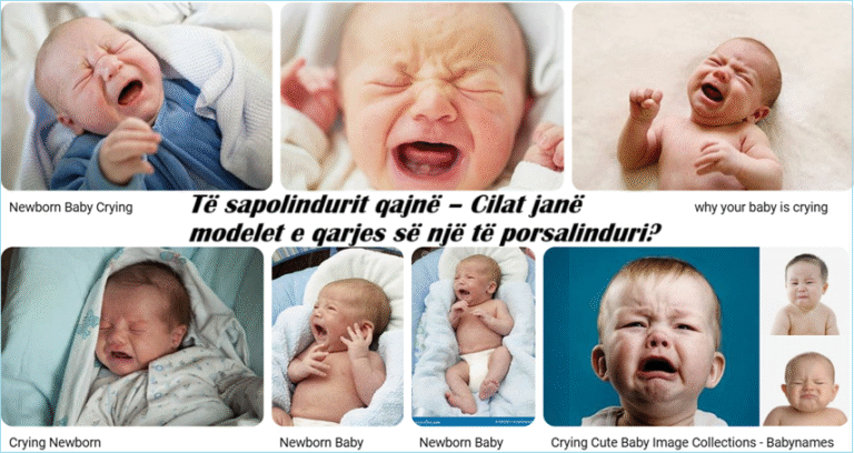 Të sapolindurit qajnë – Cilat janë modelet e qarjes së një të porsalinduri?