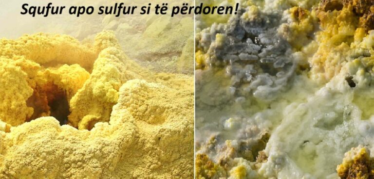 Squfur apo sulfur si të përdoren!