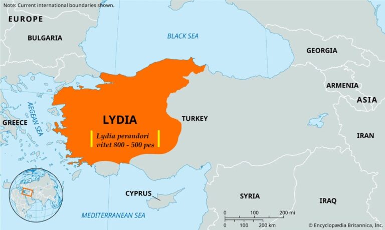 Lydia perandori vitet 800 – 500 pes