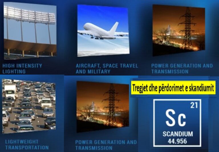 Tregjet dhe përdorimet e skandiumit